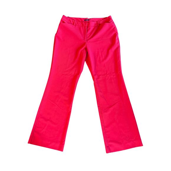 Worthington Red Women Plus Size 12 Trouser Slacks Pants Bootcut Straight - Picture 1 of 3